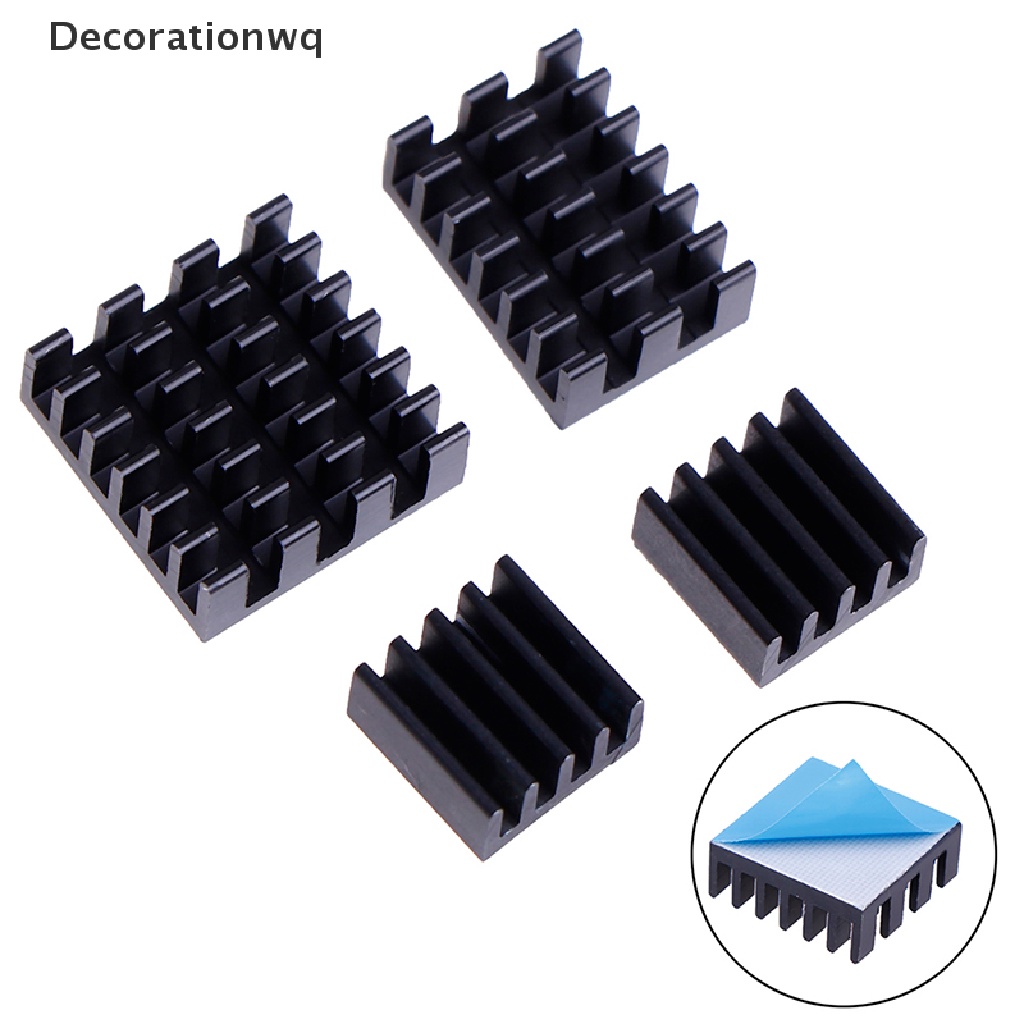 Set 4 Bộ Tản Nhiệt Bằng Nhôm Dành Cho Raspberry Pi 4B