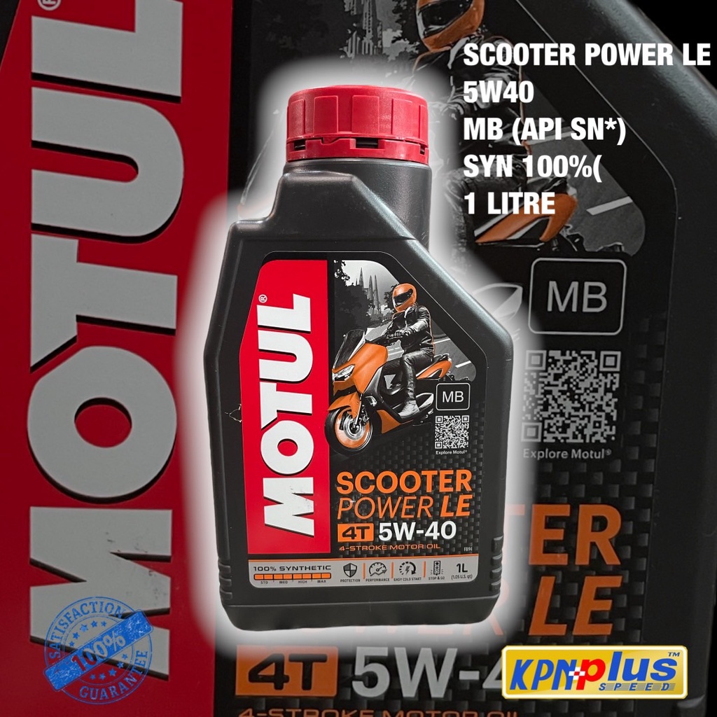 Sản xuất 2026 MOTUL SCOOTER POWER LE 5W40 Dầu động cơ Tổng hợp chính hãng 1 1 Lít Nhãn mới 1