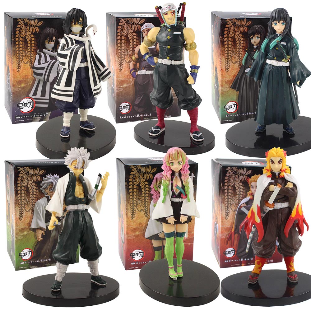 Mô hình nhân vật anime Demon Slayer Rengoku Kyoujurou Uzui Tengen Tokitou Muichirou Kanroji Mitsuri Iguro Obanai Shinazugawa Sanemi
