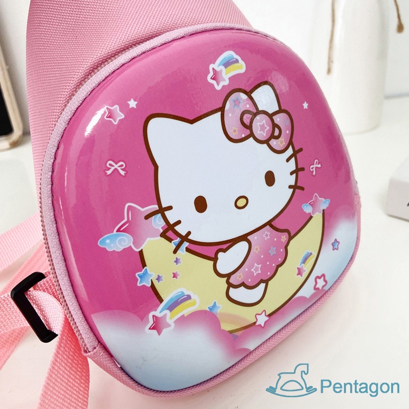 Túi Đeo Chéo Siêu Nhẹ In Họa Tiết Hoạt Hình Phong Cách Hàn Quốc Cho Bé