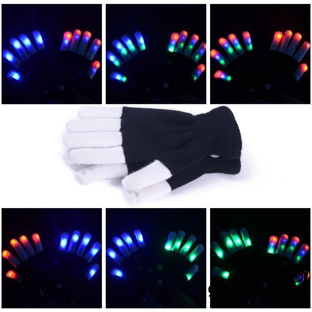Găng tay đèn LED phát 7 màu 8 chế độ-đạo cụ biểu diễn