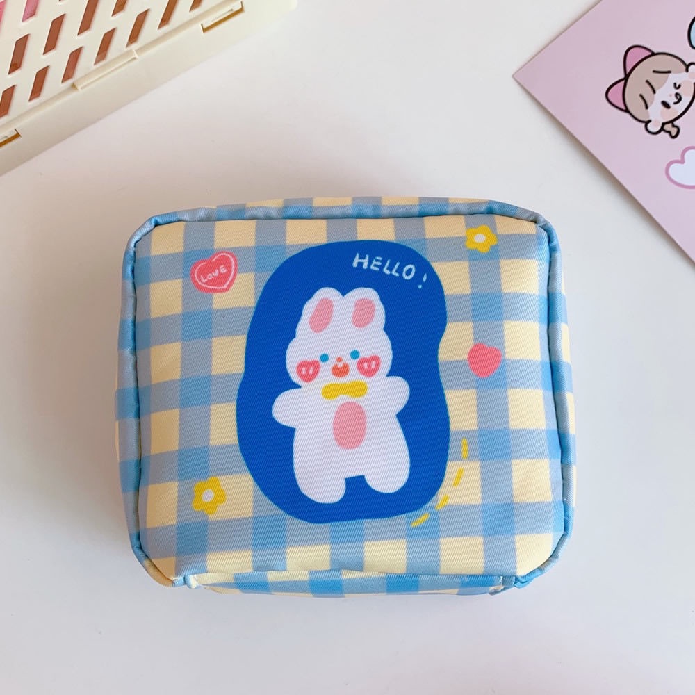 Túi Đựng Đồ Họa Tiết Động Vật Dễ Thương Phong Cách Hàn Quốc Cho Nữ