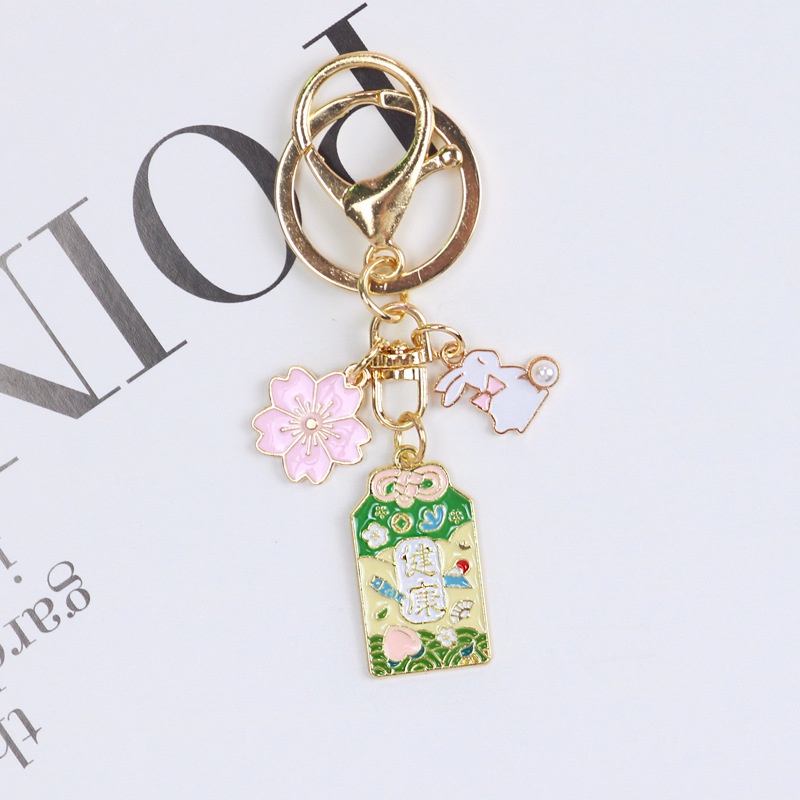 Móc khóa hình thỏ phong cách retro Nhật Bản 30