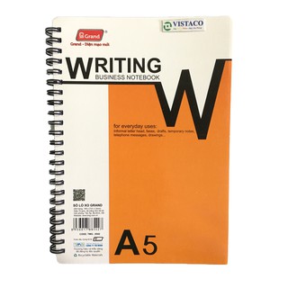 Sổ lò xo Pgrand Writing A5