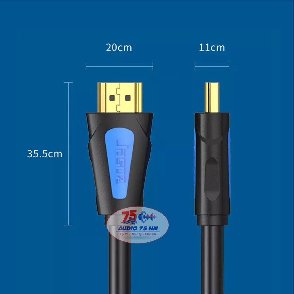 [Lõi Đồng 4K]CÁP HDMI Jasoz lõi đồng HDTV 4K*2K (19+1)-Dây HDMI FULL HD 1080p dài 5M,8M,10M,15M