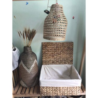 Giỏ đựng đồ có nắp và có vải lót