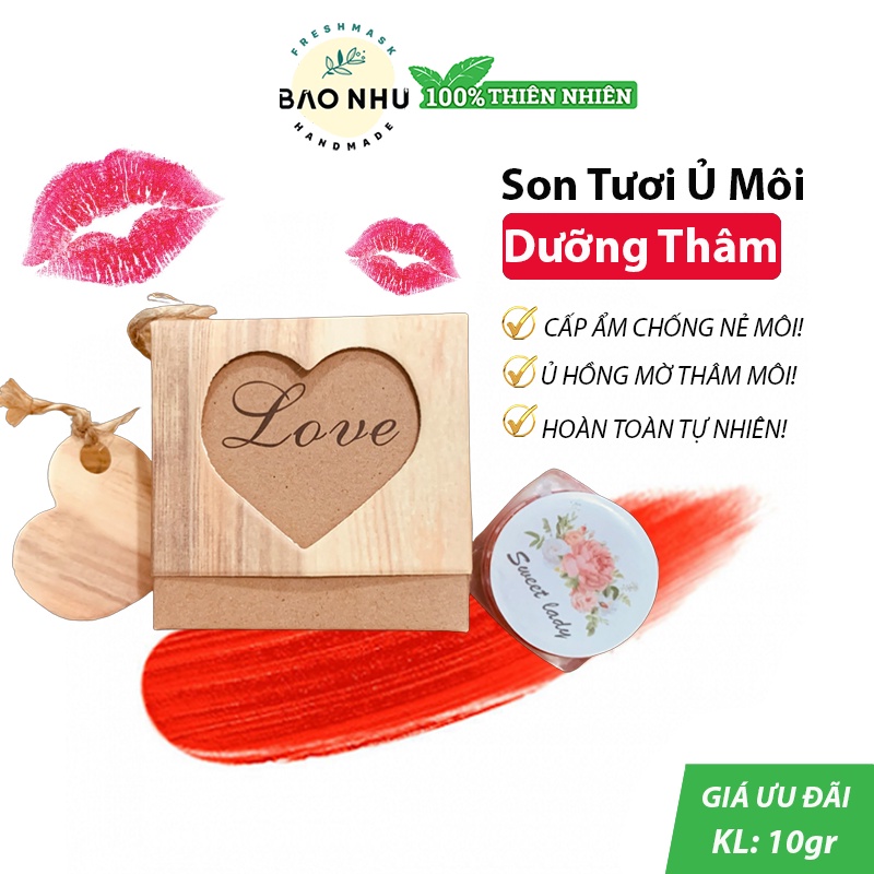 Son Tươi Dưỡng Hồng Môi Handmade