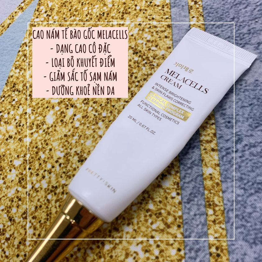 Cao nám trắng da chứa Glutathione và nhân sâm Melacells Cream 20ml