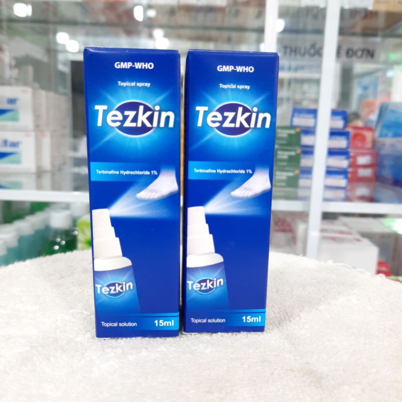TEZKIN / TERBINAFIN xịt ngoài da