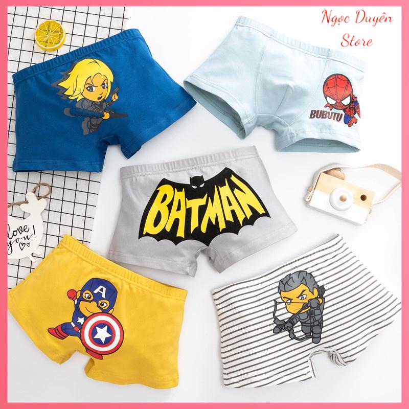 Set 5 quần chip đùi cotton cho bé trai size 12kg-35kg