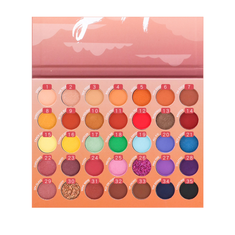 Bảng phấn mắt 35 màu sắc hiệu ứng lì/ ánh ngọc trai chống thấm nước dễ lên màu
 | BigBuy360 - bigbuy360.vn