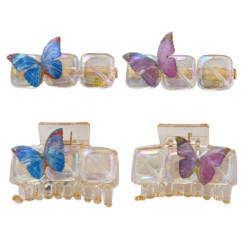 Kẹp Càng Cua Bằng Nhựa Resin Bền Thiết Kế Thời Trang Kiểu Pháp