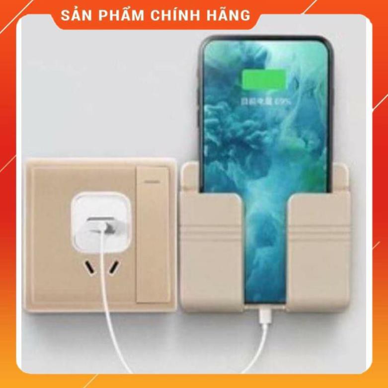[ HÀNG SIÊU TỐT]  KỆ DÁN TƯỜNG ĐỂ ĐIỆN THOẠI KIÊM GIÁ ĐỠ SẠC | BigBuy360 - bigbuy360.vn