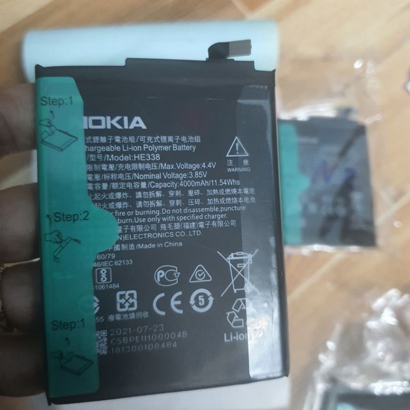 Pin nokia 2 he338 4000mAh zin bao test đổi trả
