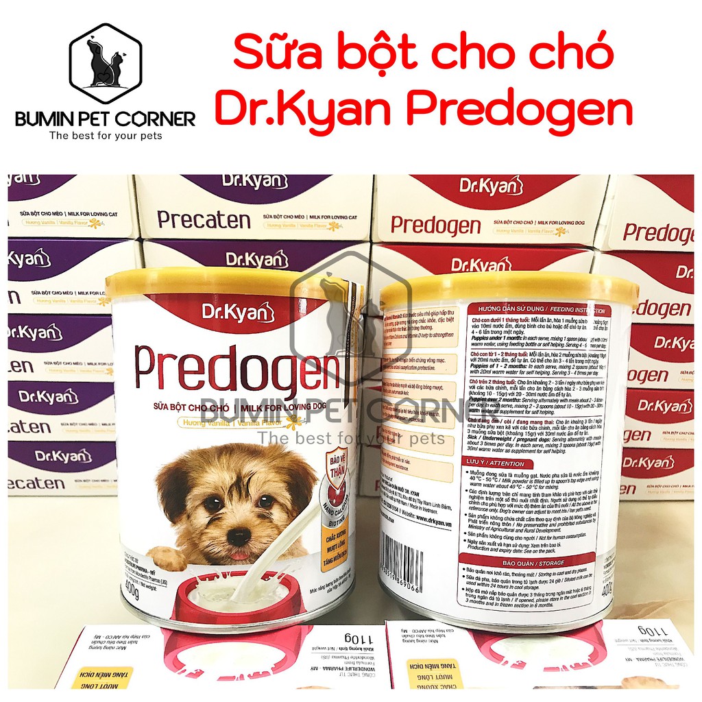 Sữa bột cho chó Dr.Kyan Predogen lon 400g