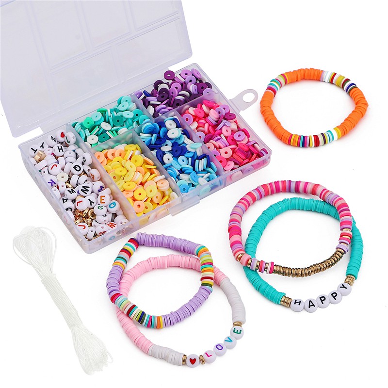 Set hạt sứ Beadia mềm mại 6mm có hộp đựng