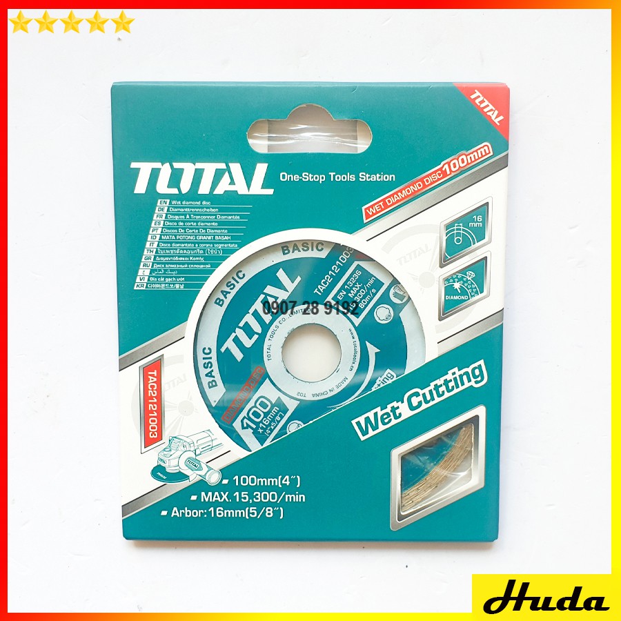TAC2121003 Total 100(4&quot;)x16mm Đĩa cắt gạch ướt có phủ hợp kim nhân tạo uio