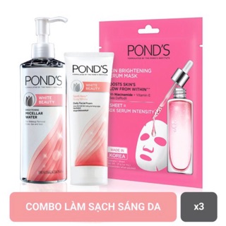 Set dưỡng da Ponds sáng da trắng da