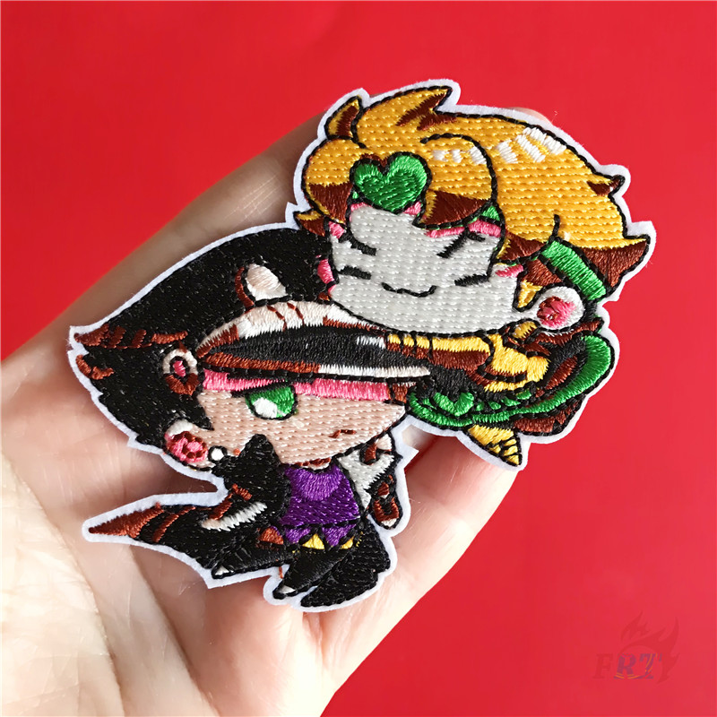 1 Sticker Ủi Thêu Hình Nhân Vật Hoạt Hình Jojo 's Bizarre Adventure Star