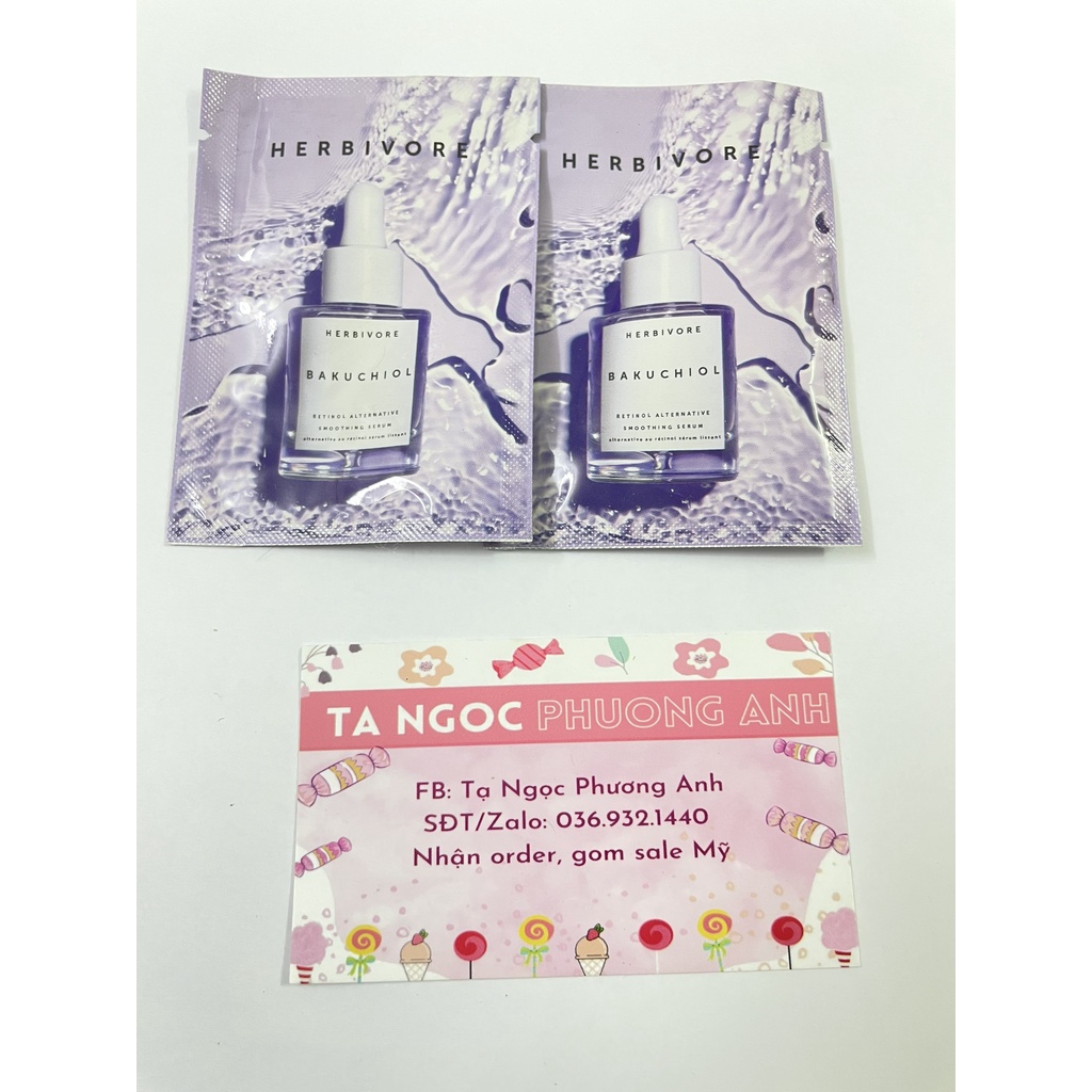 SERUM CHỐNG LÃO HOÁ HÃNG HERBIVOR DÒNG Bakuchiol Retinol Alternative Smoothing Serum