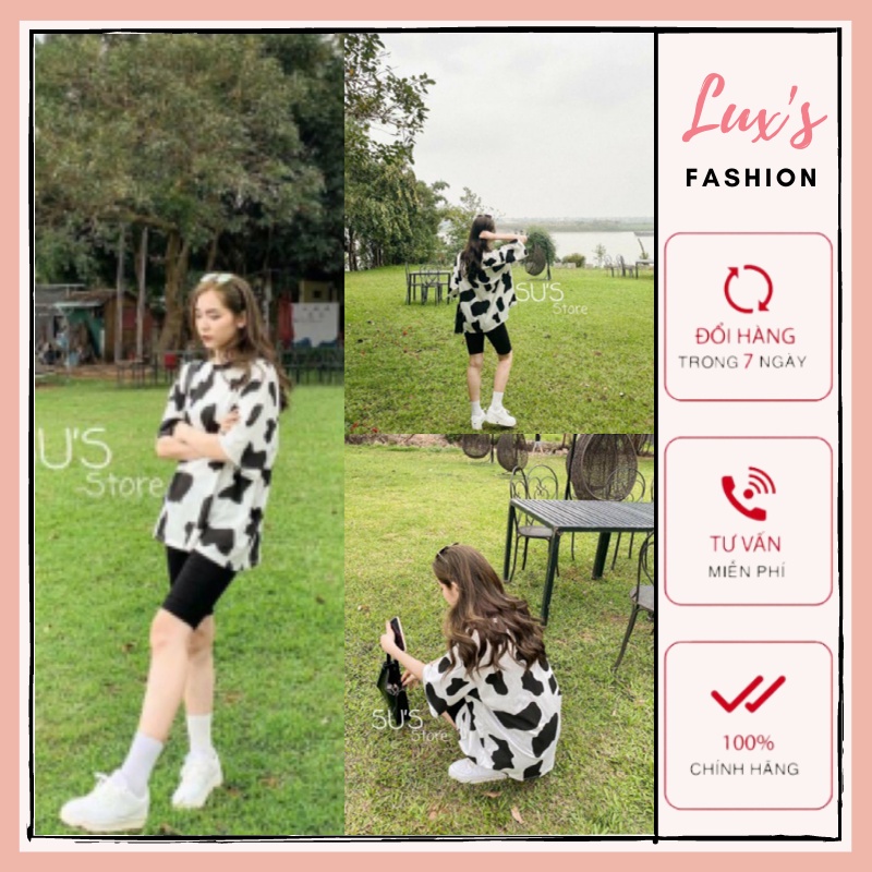 Bộ Đồ Nữ Áo Phông Bò Sữa Quần Legging Set Áo Thun Cộc Tay Quần Lửng Nữ Dáng Ôm Freesize Trẻ Trung Năng Động Dạo Phố X032