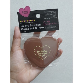 Gương mini độc quyền, gương 2 mặt hình trái tim độc quyền.