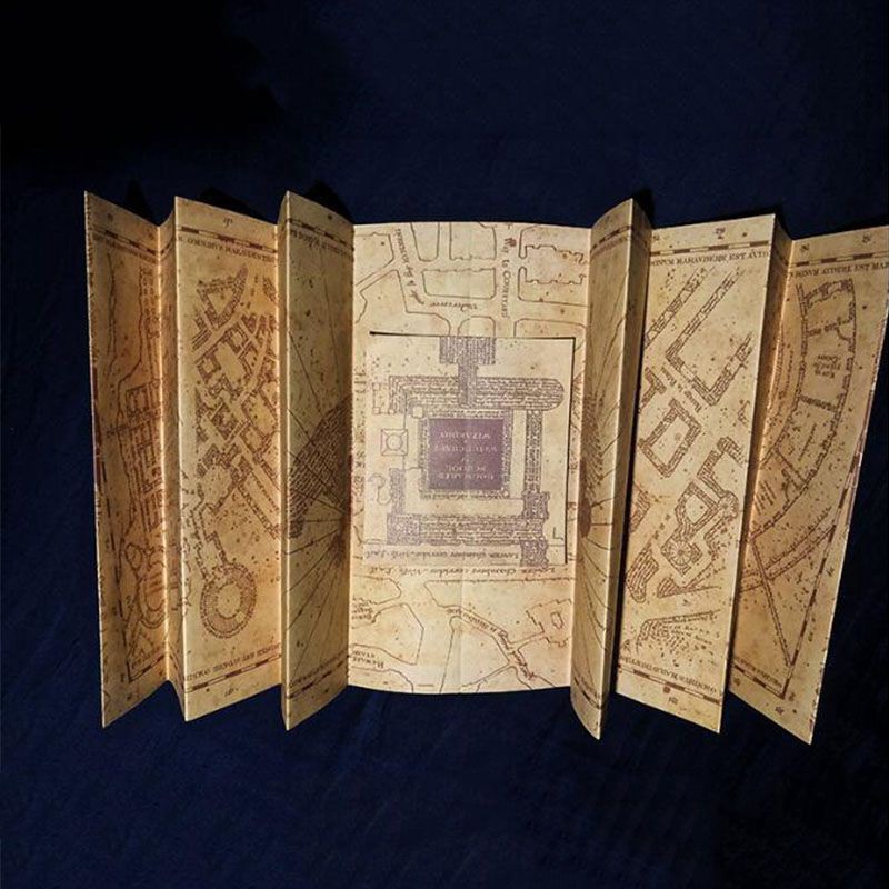 Poster Bản Đồ Ma Thuật Harry Potter 77*22cm