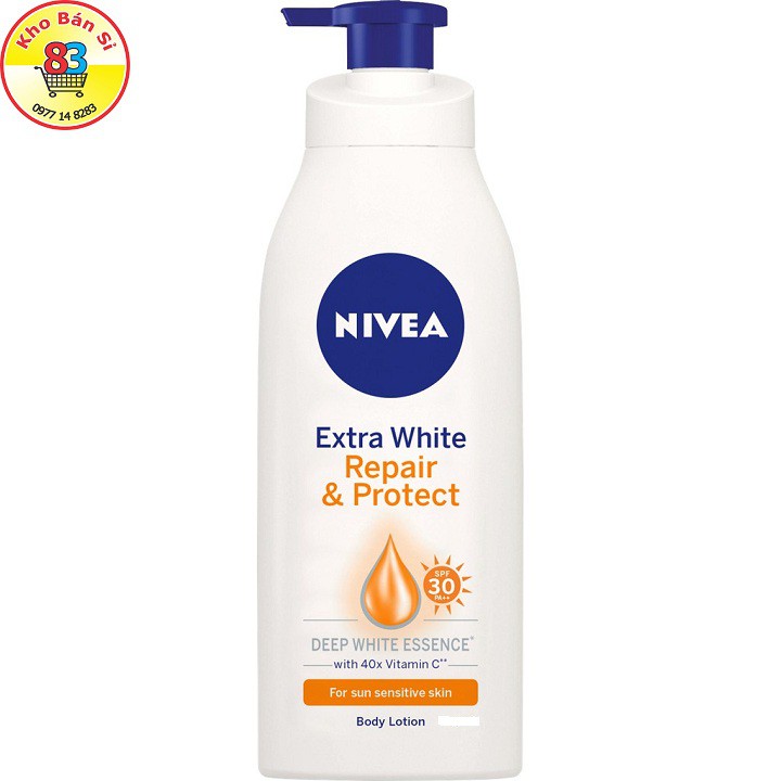 88311-Sữa dưỡng thể dưỡng trắng NIVEA ban ngày giúp phục hồi & chống nắng SPF30 (350ml)