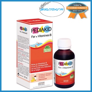 Siro Pediakid Bổ Sung Fer + Vitamines B Cho Trẻ Từ 6 Tháng Tuổi Chai 125ml