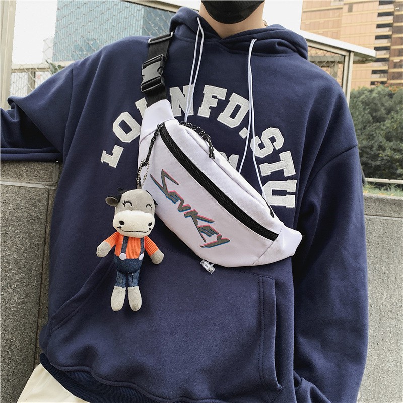 Túi Đeo Chéo Nam Nữ Unisex Túi Bao Tử SEVKEY Vải Canvas Hàn Quốc Chống Nước Tuyệt Đối | BigBuy360 - bigbuy360.vn