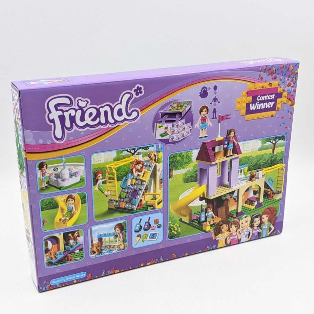 [Khai trương giảm giá] FRENDS_Lego Friend Lắp Ráp Khu Vui Chơi Cho Bé (332 miếng)