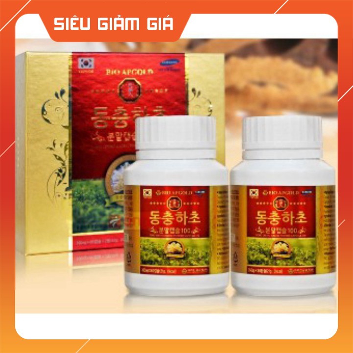 [Hàng mới về]  Viên đông trùng hạ thảo Bio Hàn Quốc Hộp 2 lọ 120 viên