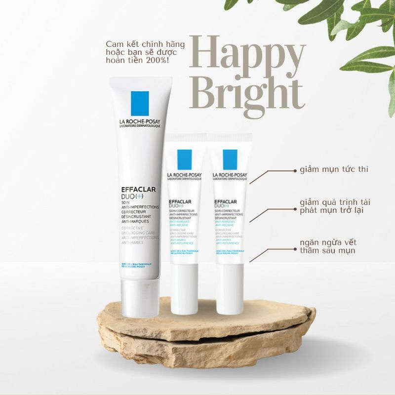 Kem Giảm Mụn DOU+ La Roche-Posay ngừa thâm, thông thoáng lỗ chân lông La Roche-Posay Effaclar Duo+