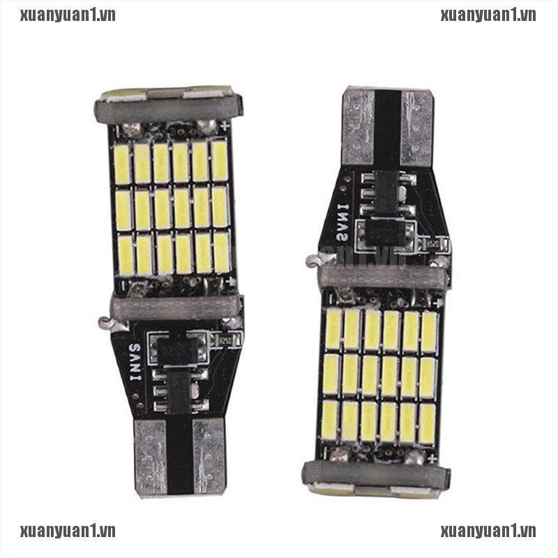 [XUANYUAN1] Đèn LED 2X T15 W16W 45 SMD 4014 Lùi Xe 6000K