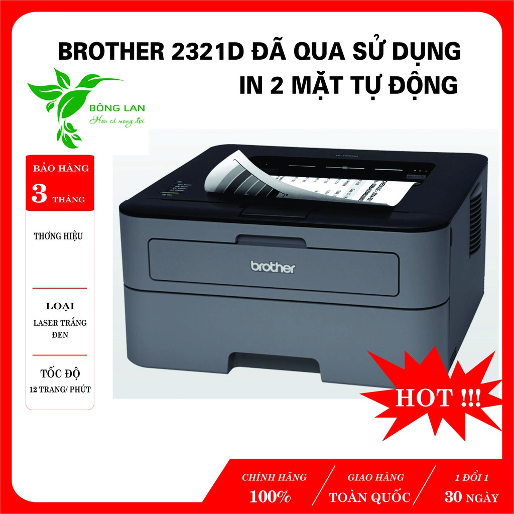 Máy in hai mặt tự động Brother 2321d đã qua sử dụng