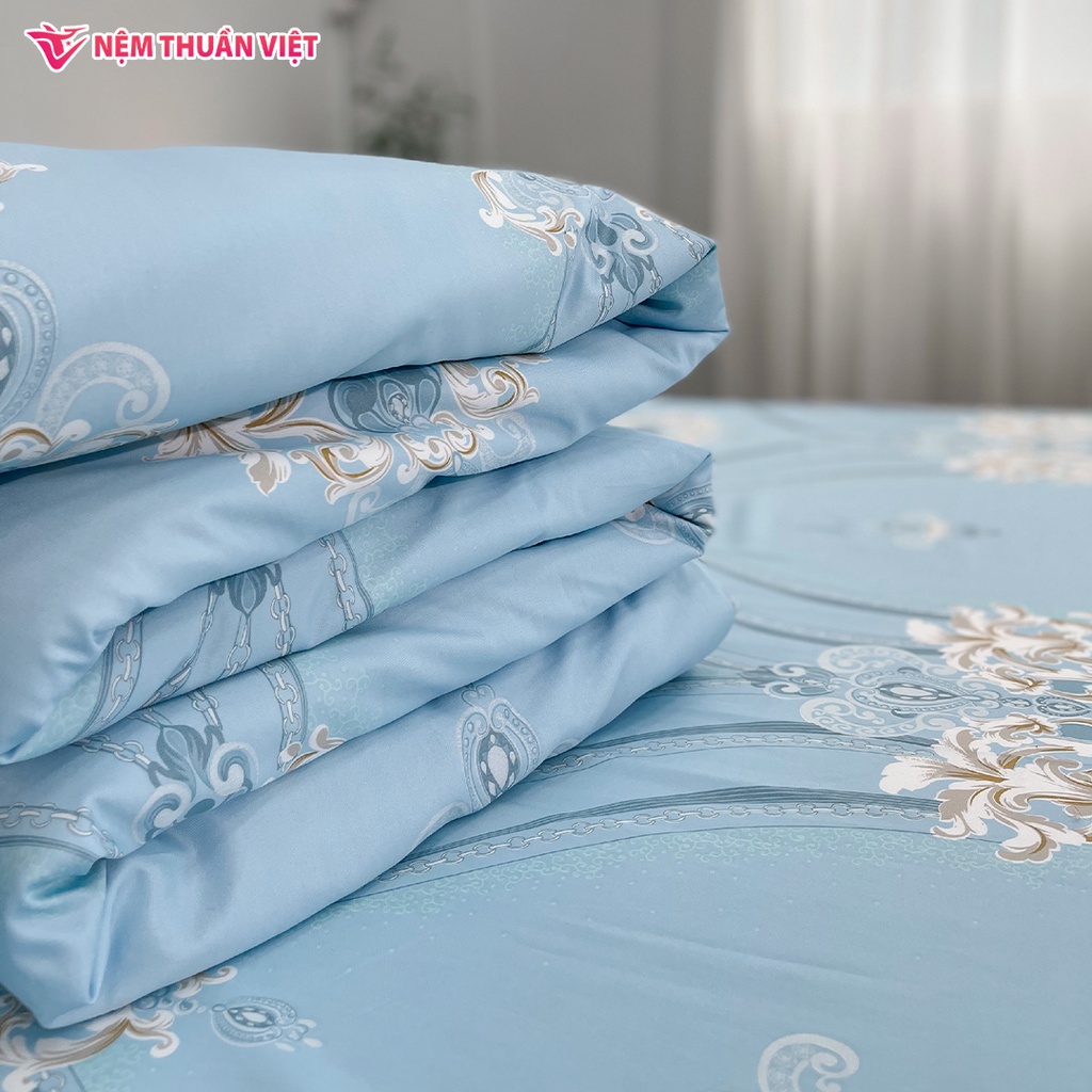 Mền Tencel Thuần Việt Cao Cấp - Xanh Dương TVM13 - Kích Thước 180x200