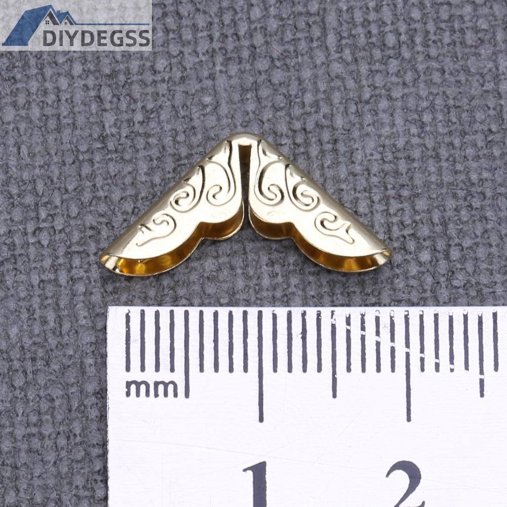 Set 100 phụ kiện bọc góc chất liệu kim loại hai màu tùy chọn