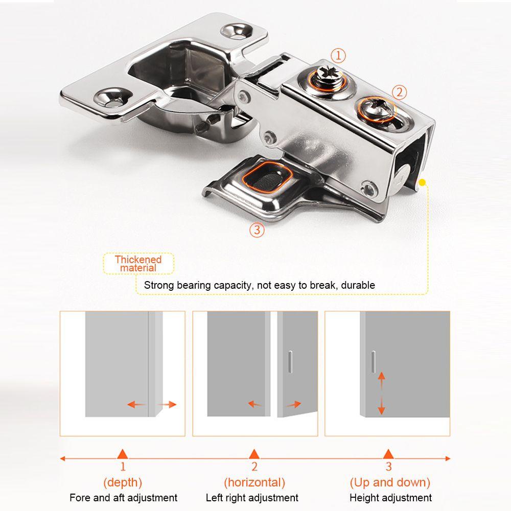 KUNHEV Bản Lề Cửa Thủy Lực 165 Độ Hình Hoa Mẫu Đơn Chất Lượng Cao
