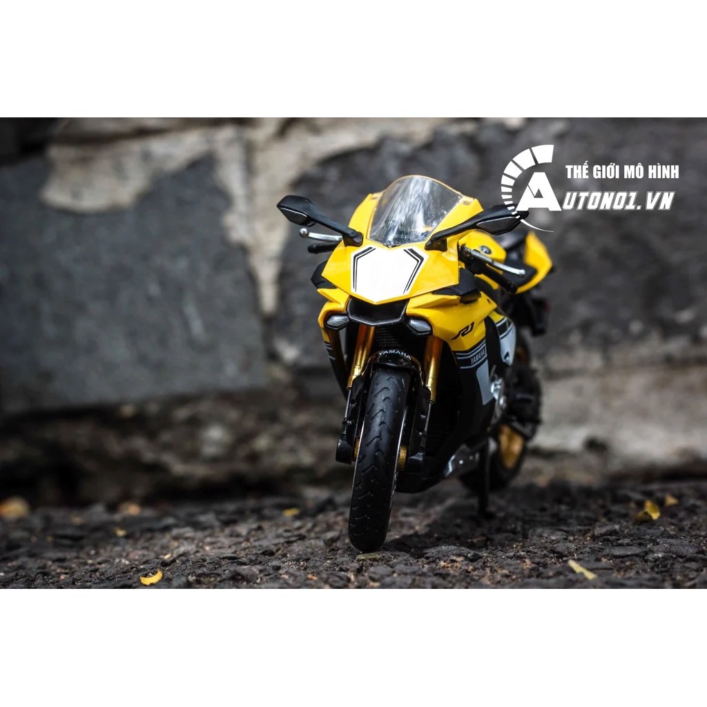 MÔ HÌNH YAMAHA YZF R1 60TH YELLOW 1:12 MSZ 7225