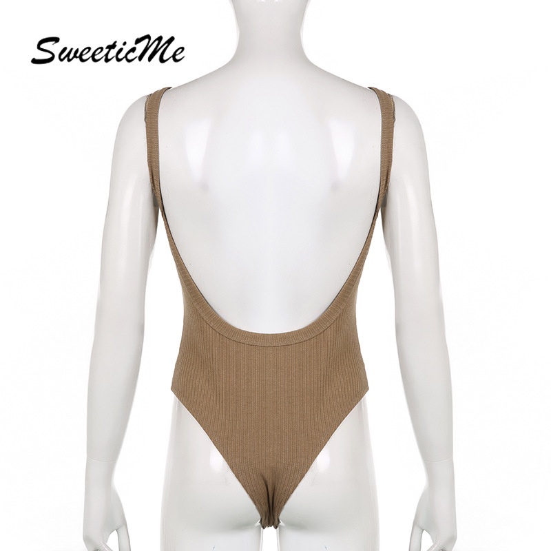 Sweeticme Bộ Bodysuit Dáng Ôm Gợi Cảm   Dành Cho Nữ