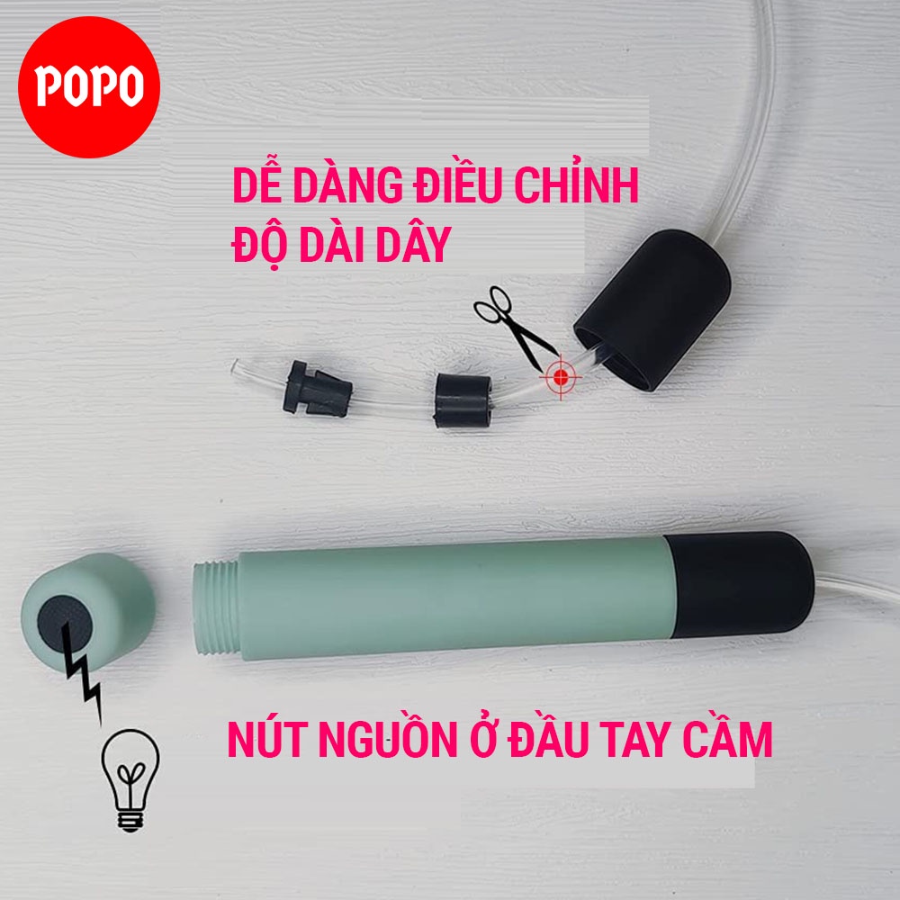 Dây nhảy có đèn led tập thể lực, thể dục, thể thao phát sáng dành cho người lớn và trẻ em giúp giảm cân TS5 POPO