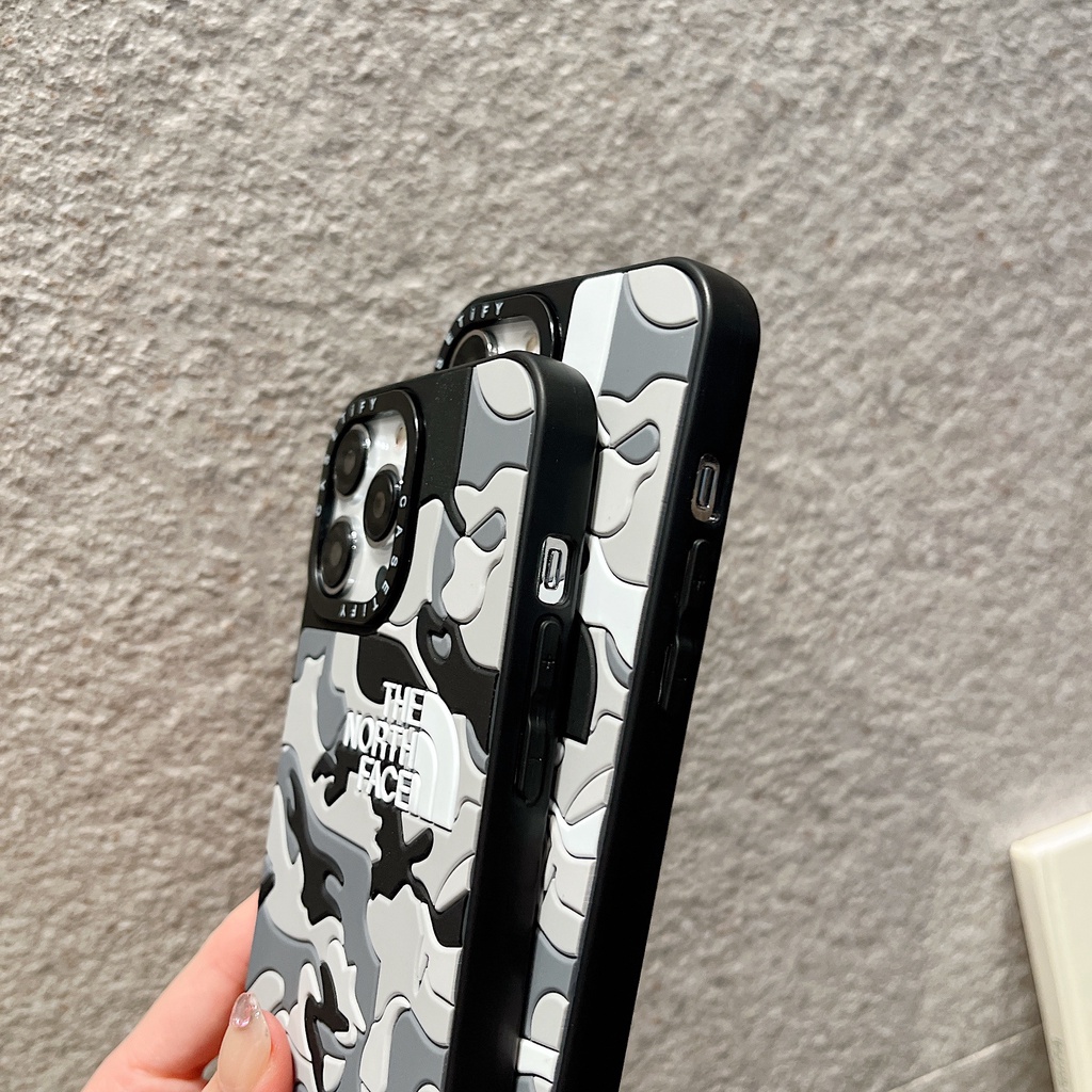 Ốp Điện Thoại Silicon Họa Tiết the north face Kiểu Thể Thao Cá Tính Cho iphone 15 14 13 12 11 pro max xr plus