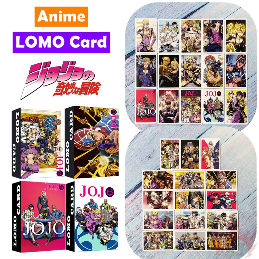 ❤ Bộ Thẻ Hình Lomo Nhân Vật Anime JOJO's Bizarre Adventure ❤ Hộp 30 Tấm Thẻ Ảnh LOMO Mini Hình Truyện Tranh Nhật Bản