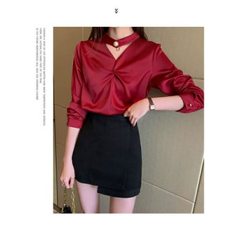 (Hàng oder) Áo sơ mi cổ choker.
