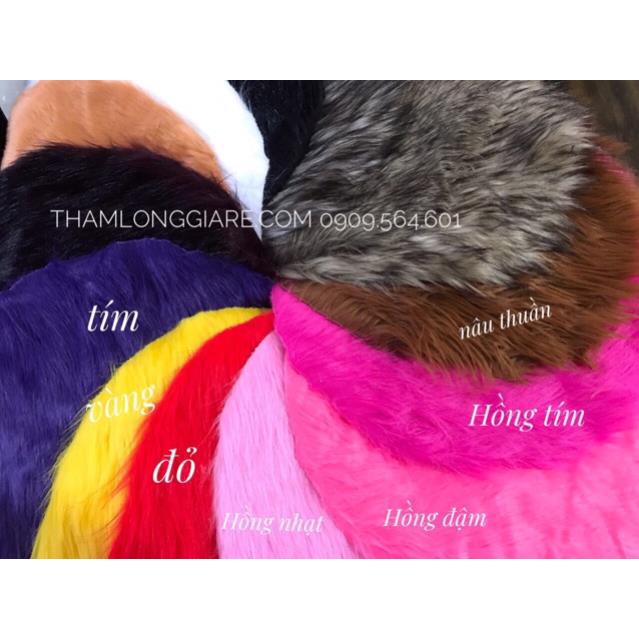Thảm lông chụp hình size nhỏ nhiều màu