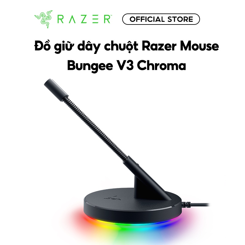 Đế giữ dây chuột Razer Mouse Bungee V3 Chroma | Chống trượt | Razer Chroma RGB Underglow Lighting