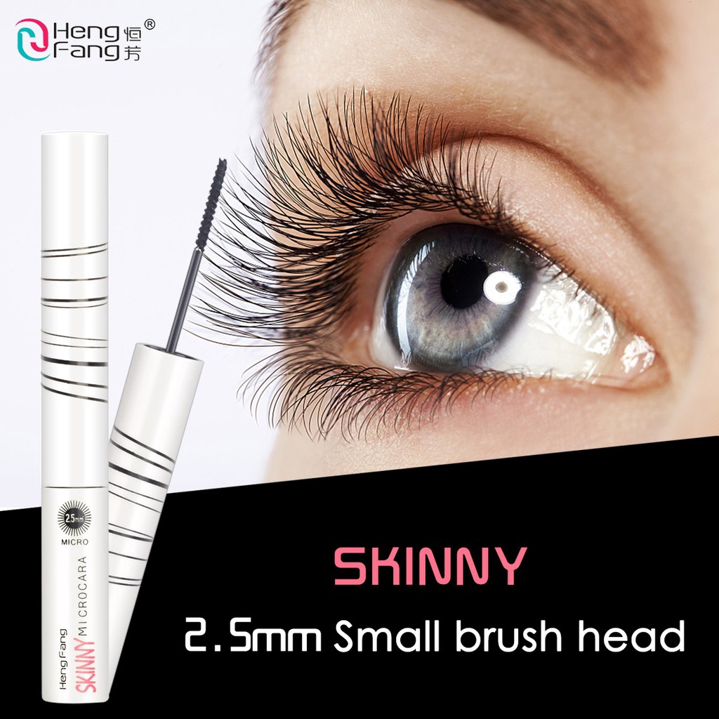 Mascara Heng Fang màu đen dài siêu mịn chống nước phù hợp cho người mới bắt đầu
