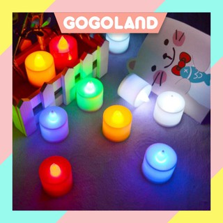 ⭐Gogoland⭐ Đèn LED E005 Hình Cây Nến Nhiều Màu Sắc