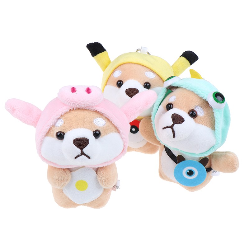 1 Chú Chó Shiba Nhồi Bông Mềm Mại Kích Thước 12cm