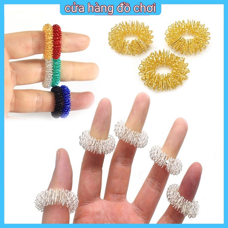 Bộ 5 Vòng Mát Xa Ngón Tay Chăm Sóc Sức Khỏe